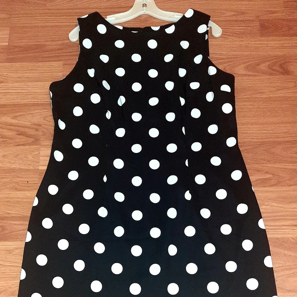 Chic Sexy Vintage ALYX BLK/WHITE POCADOT DRESS